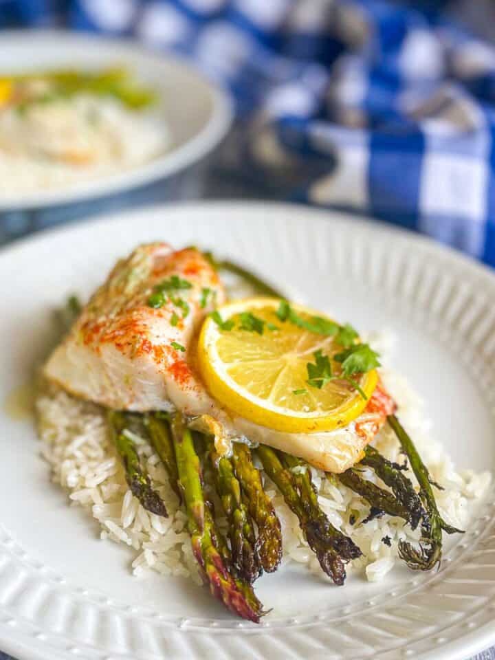 Baked tilapia with creamy lemon butter sauce weekday pescatarian
