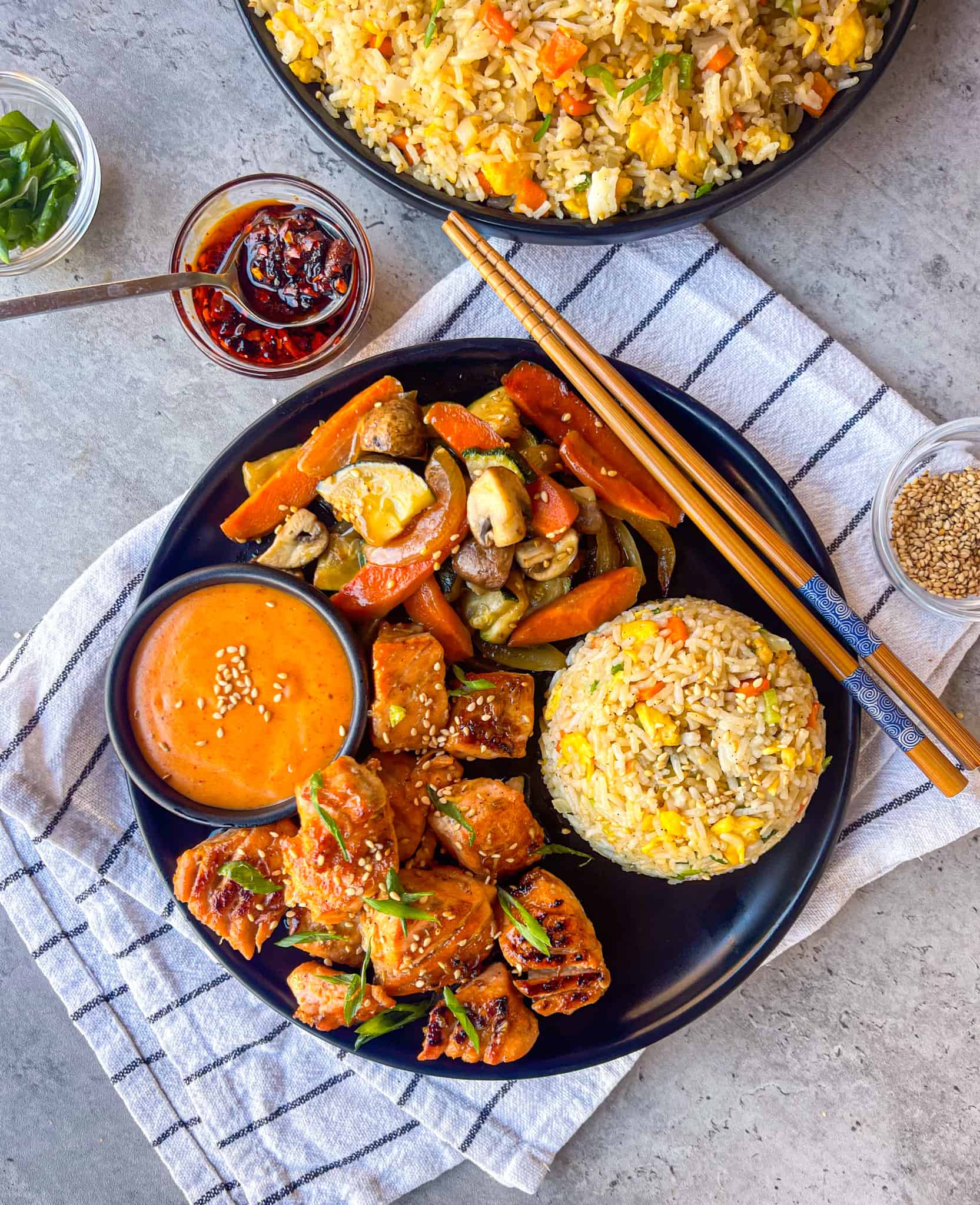 Hibachi Salmon Recipe (Japanese Steakhouse Style) Weekday Pescatarian