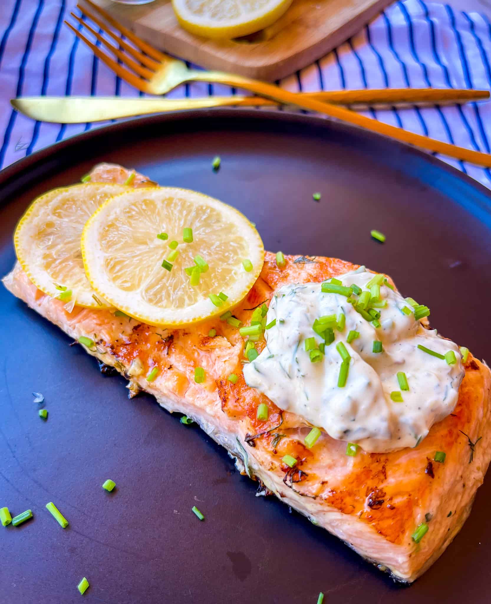 Easy Seared Salmon Recipe with Herbed Mayonnaise Weekday Pescatarian