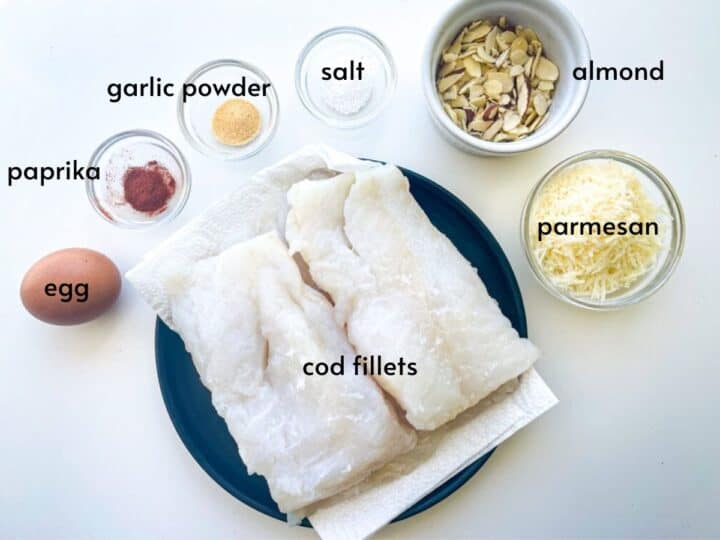 Parmesan Almond Baked Cod