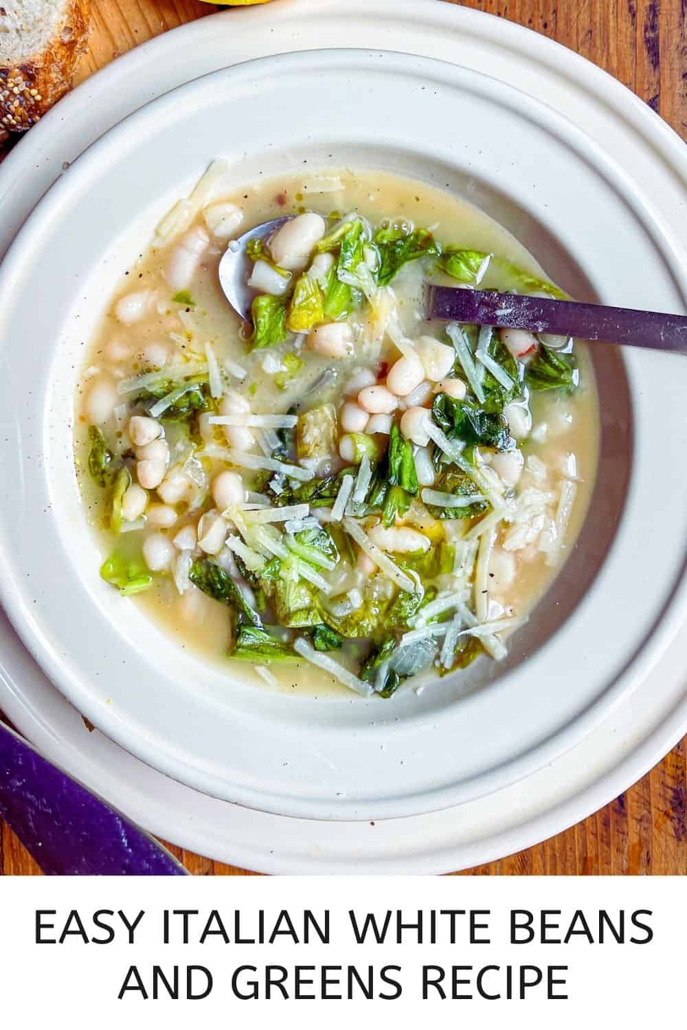 Italian Beans and Greens with Escarole - Weekday Pescatarian