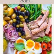 Poster of Nicoise Salad with tuna.