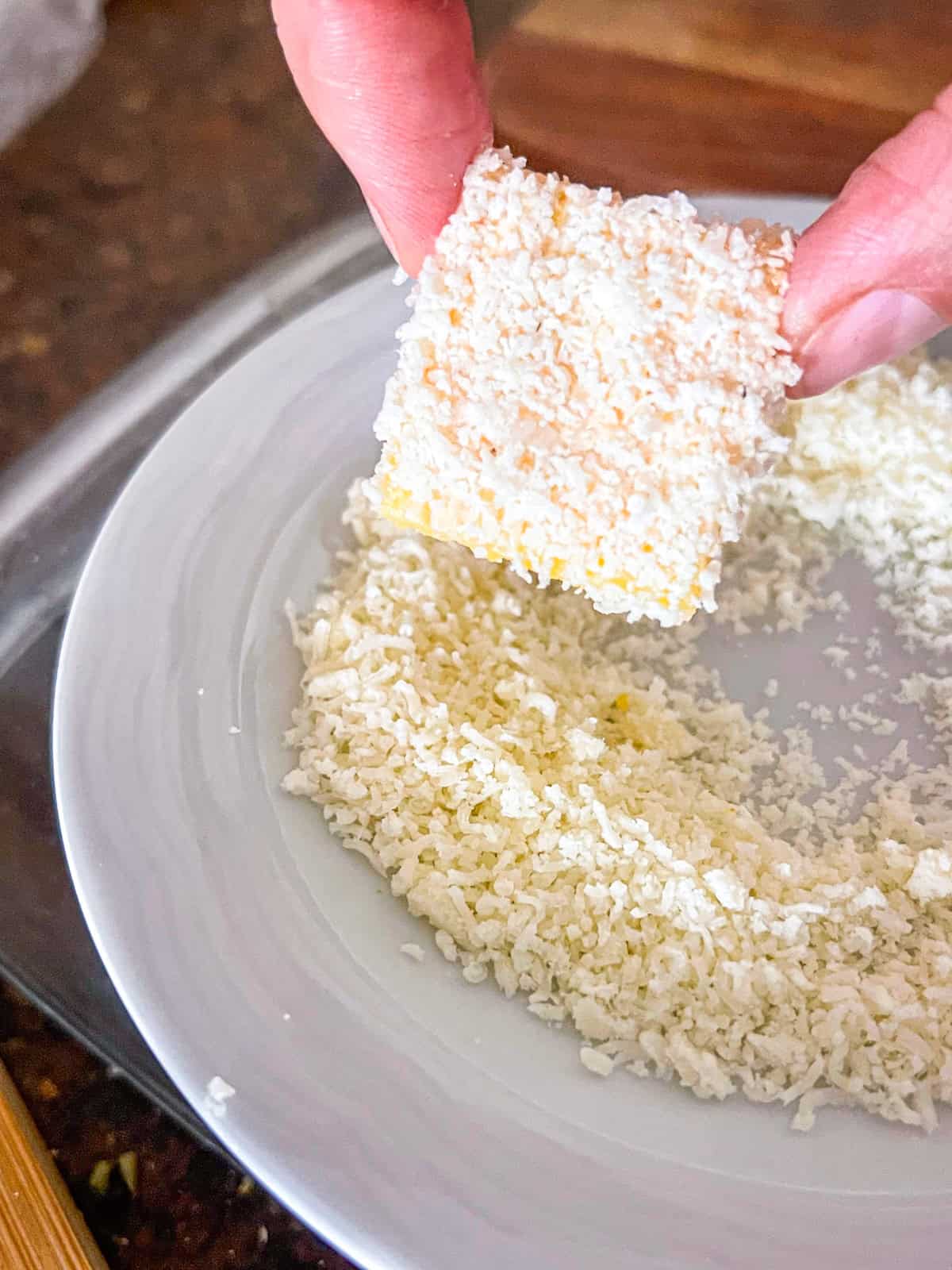 grits dusted with parmesan