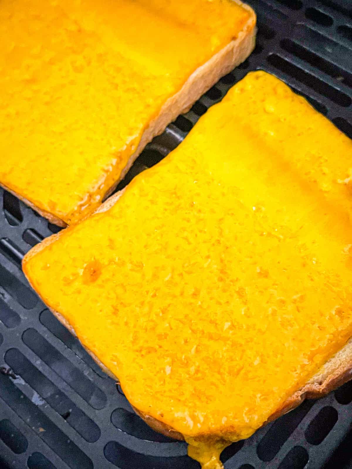 cheese melted in air fryer .