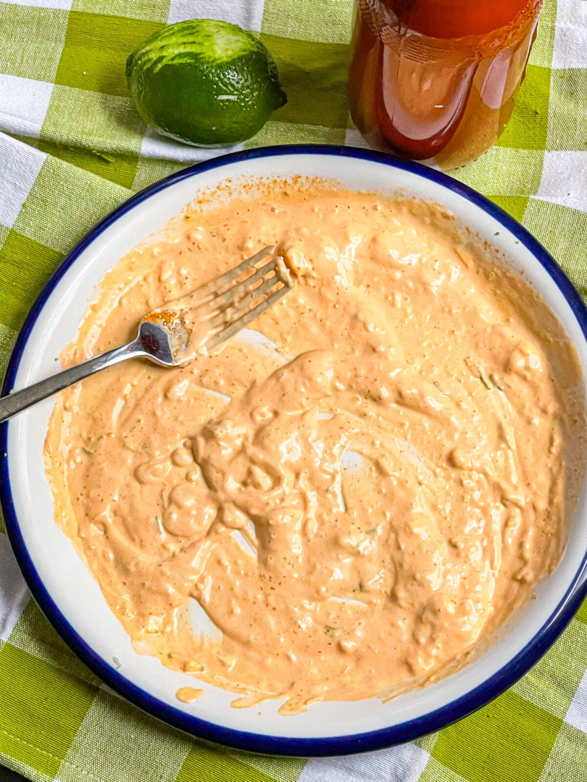 Batter for fish tacos made.