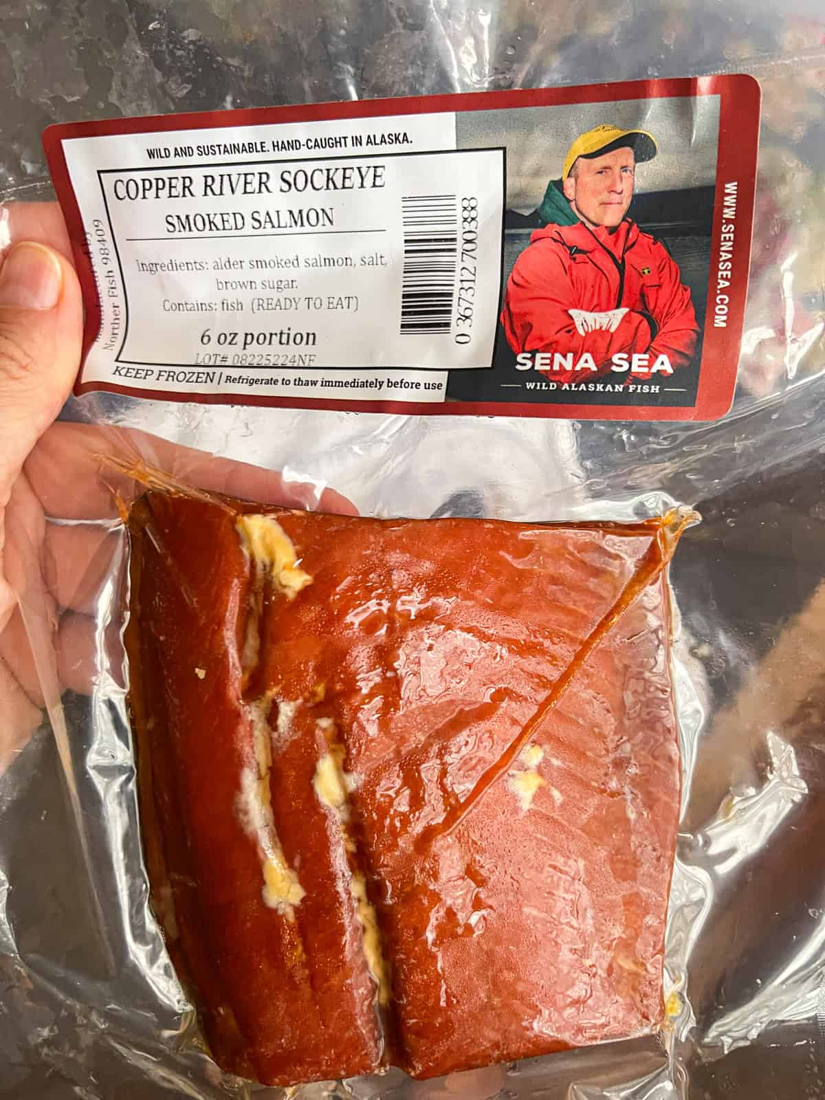 Copper river salmon in a package.