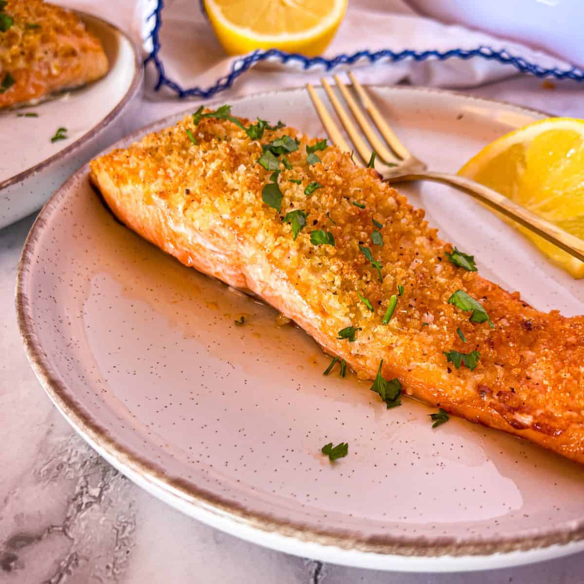 Air Fryer fish with a crispy panko crust.