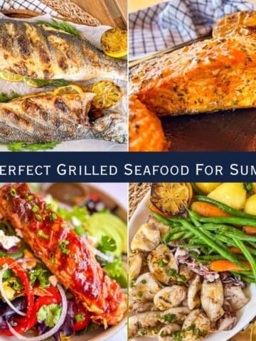 PIc of 4 grilled recipes