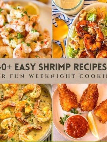 Poster of 40 easy shrimp recipes