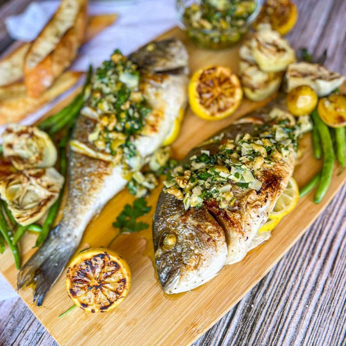 Whole Tilapia On Stove