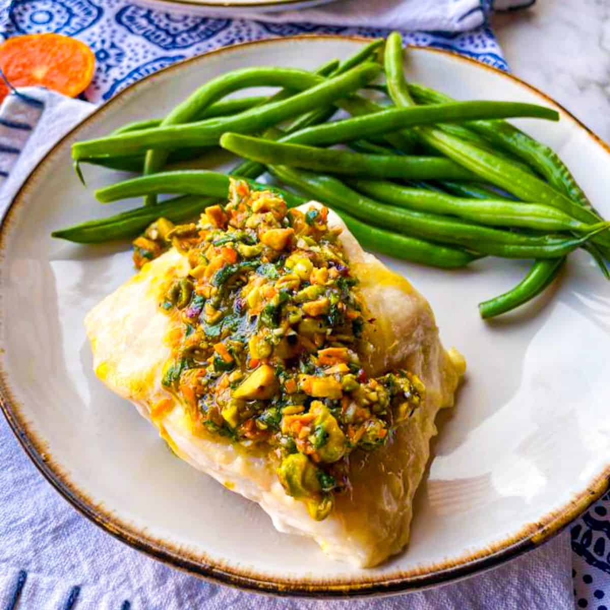 Baked Rockfish Recipe With Pistachio Gremolata
