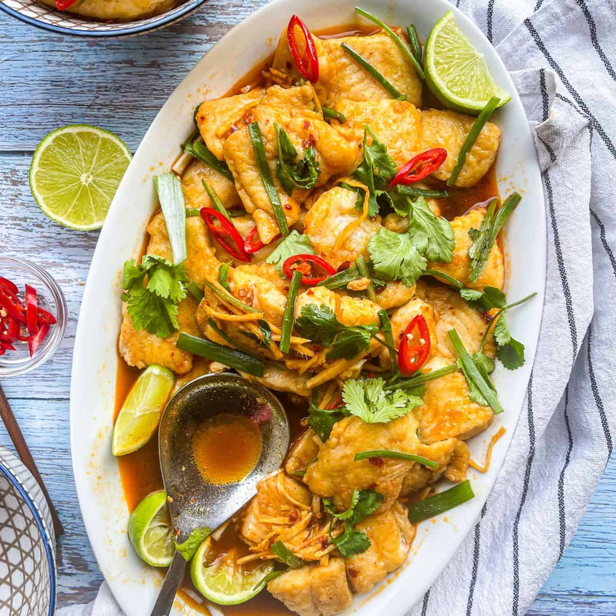 Asian Fish With Ginger And Soy