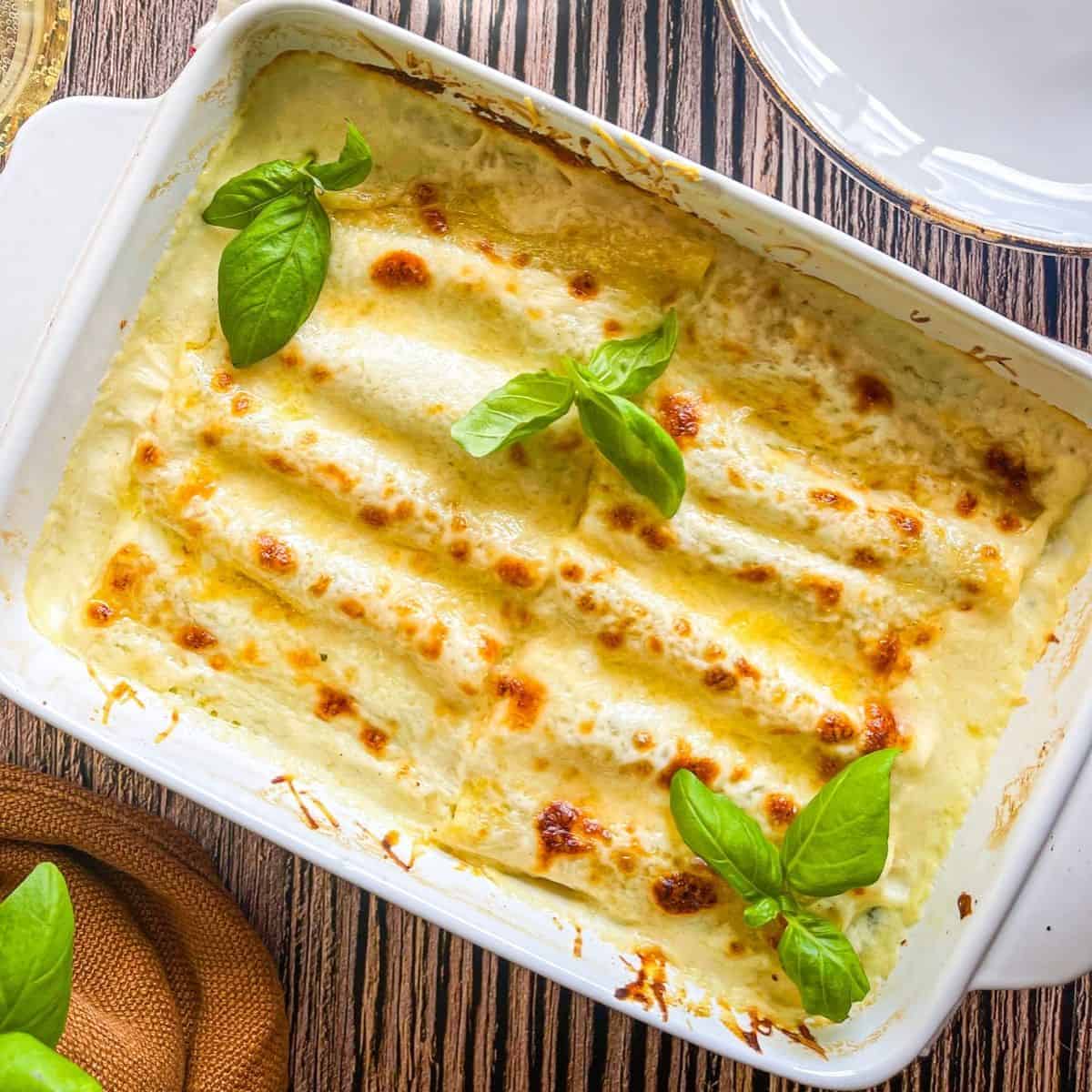 Shrimp Cannelloni With Spinach Ricotta Filling Recipe