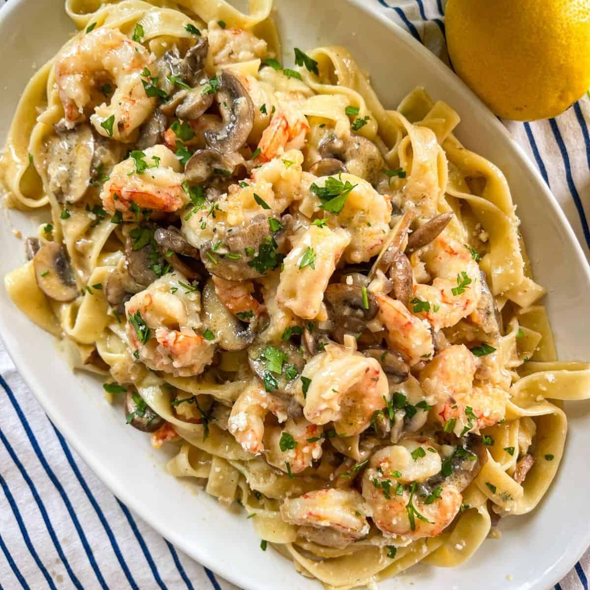 Shrimp Marsala Pasta