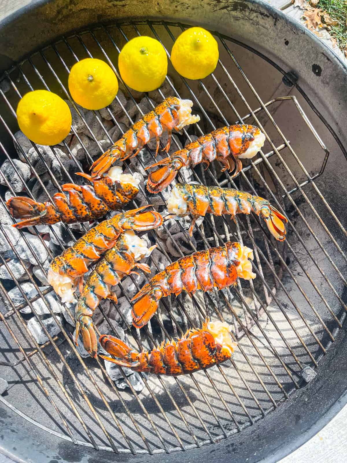 lobster tails on the grill