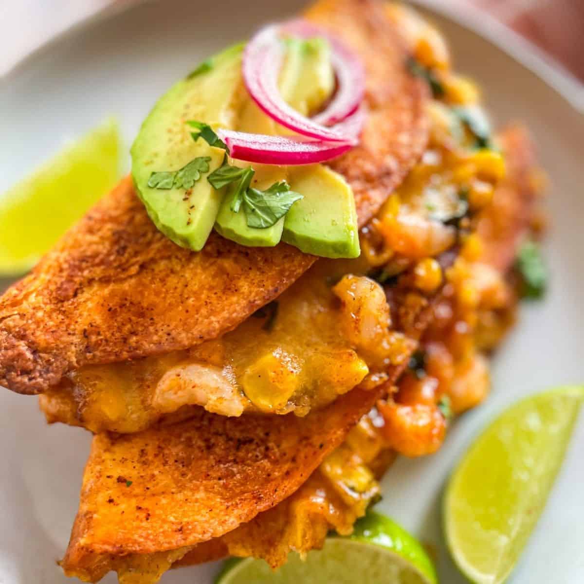 Sheet Pan Quesadillas Shrimp
