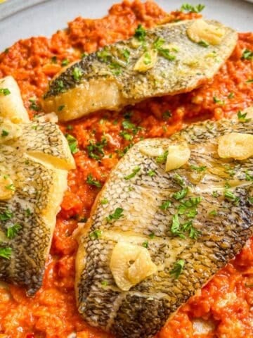 Crispy Black Sea bass recipe