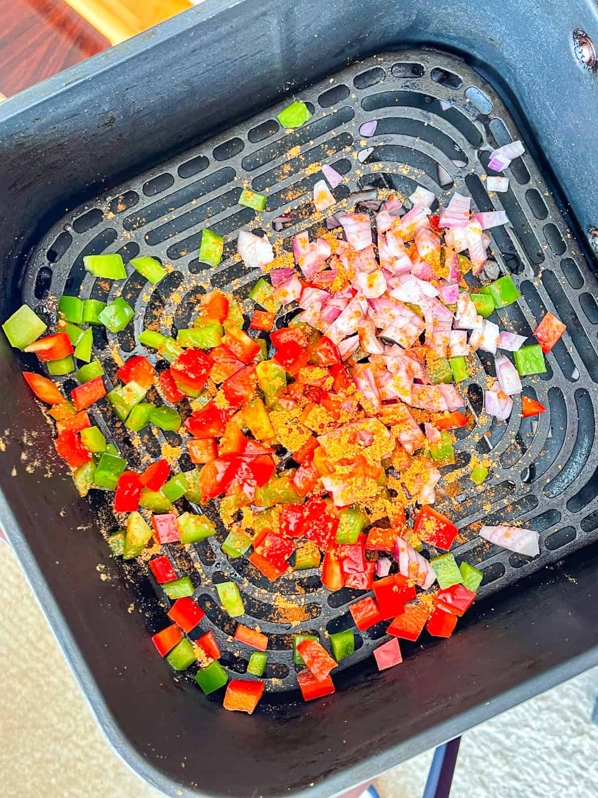 vegetables in air fryer.