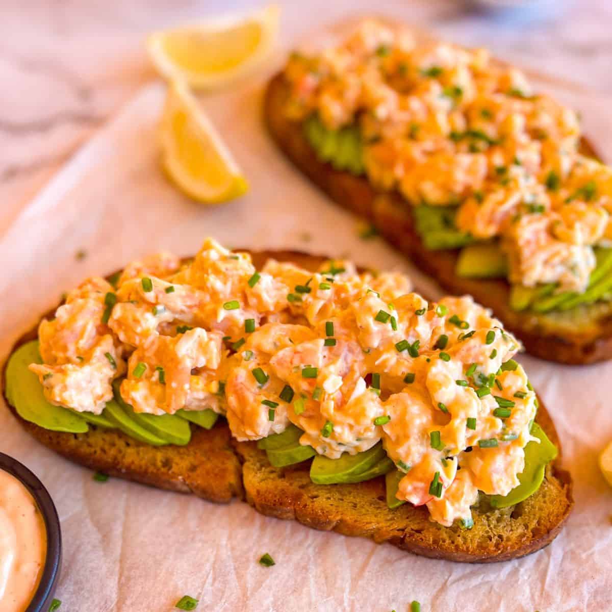 Shrimp French Tartine