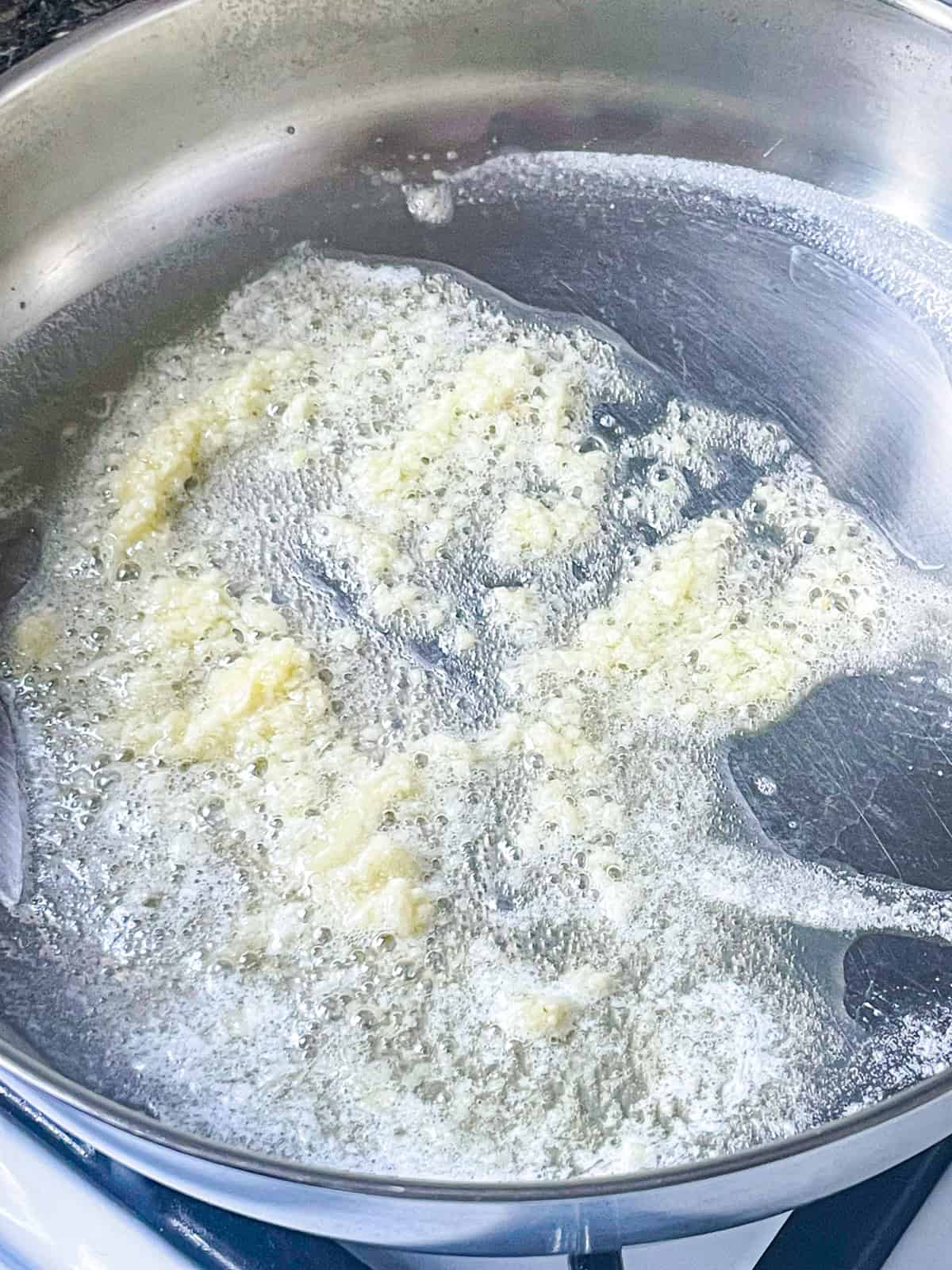 garlic cooked in butter.